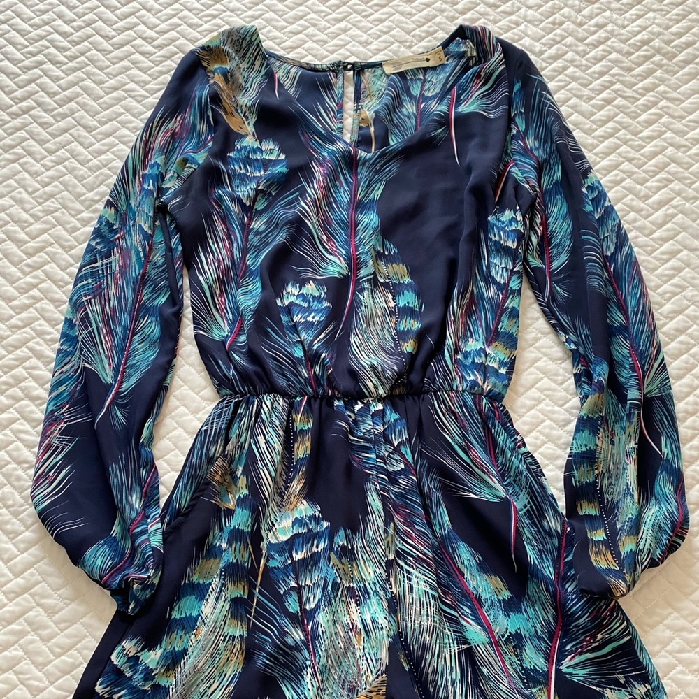Long Sleeve Blue Romper